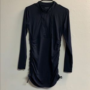 Athleta half zip pullover jacket black size M